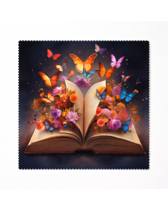 Twin Pack (2pcs) Butterfly Book Lens Cloth – Microfibre Glasses Cleaner Gift