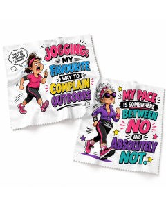 Phone Screen & Glasses Cleaning Cloth 2 Pack &ndash; Funny Jogging