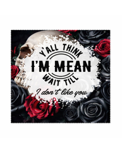 Twin Pack (2pcs) Funny Skull Quote Lens Cloth – Rude Glasses Cleaner Gift