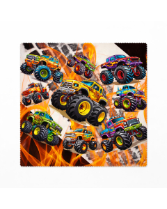 Twin Pack (2pcs) Monster Truck Lens Cloth – Kids Glasses Cleaning Cloth