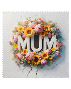 Twin Pack (2pcs) Mum Floral Lens Cloth – Microfibre Glasses Cleaner Gift