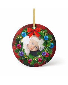 Personalised photo Christmas ornament custom keepsake gift Australia