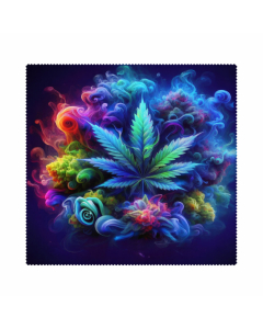 Twin Pack (2pcs) Psychedelic Leaf Lens Cloth – Microfibre Glasses Cleaner Gift