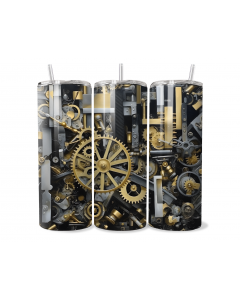 Gears Steampunk Tumbler