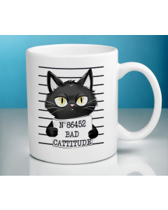 Bad Cattitude Mug