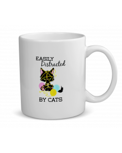 Easily Distracted By Cats Mug