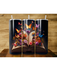Butterfly Book Tumbler