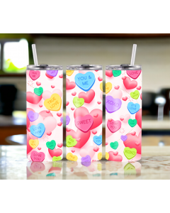 Candy Hearts Tumbler