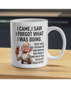 I Came I Saw I Forgot Funny 11oz Ceramic Mug Gift