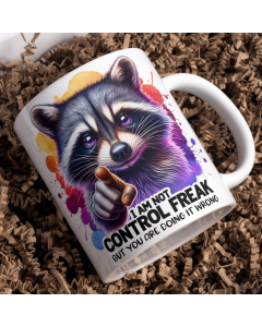 novelty mug gift box presentation raccoon