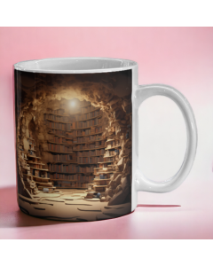 Library Cave Ceramic Mug
