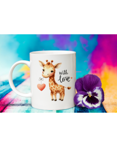 With Love Giraffe Mug