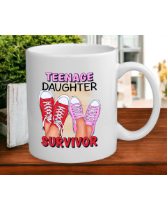 Teenage Daughter Survivor Mug – Funny Parent Gift Cup
